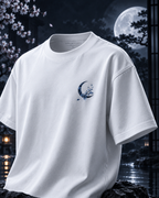 Blue Floral Moon & Serpent T-Shirt