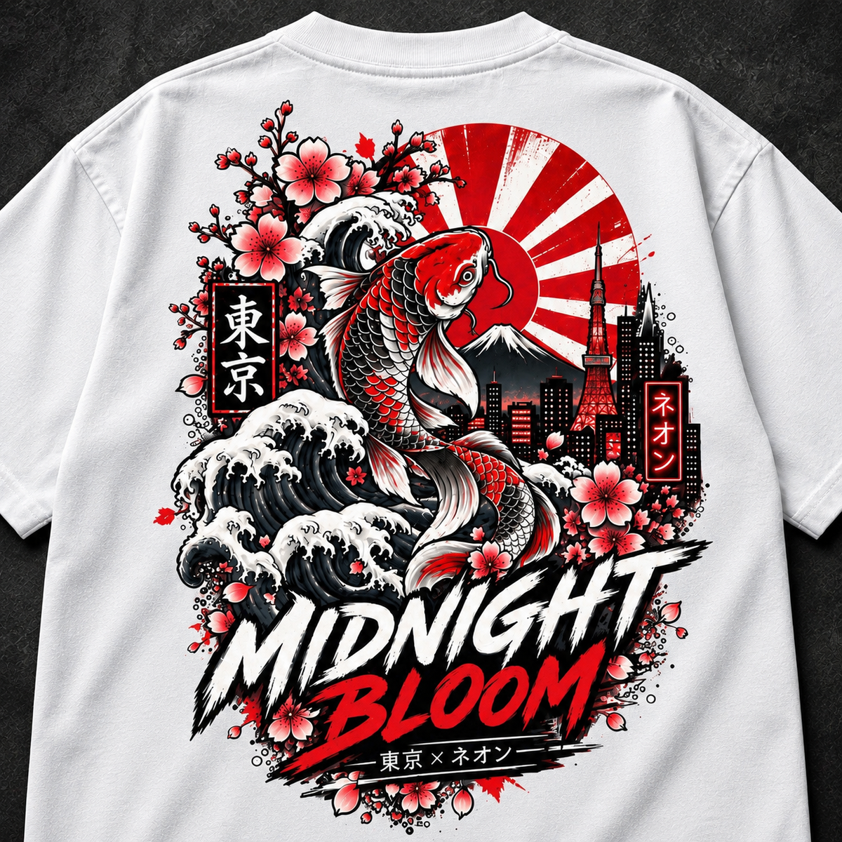 Midnight Bloom Koi Top