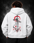 Yonakasaku Katana Sword Hoodie - white back model