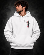 Yonakasaku Katana Sword Hoodie - white front model